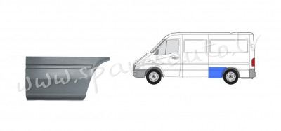PBZ88026EL -  rear arch front part, 1950mm, wheelbase 3550 mm L - Aizmugurējais Spārns - VW LT (1996 Рига - изображение 1