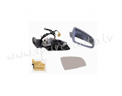 VADM1005AL - 'OEM: 8E0857507BGRU' electric, heated, chromed glass, ASPHERICAL, 7 wires, primed L - S Rīga - foto 1