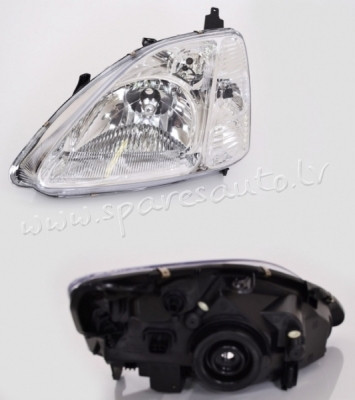 ZHD1137L - 'OEM: 33151S6AG01' TYC, (01-03), with motor for headlamp levelling, H4, ECE L - Priekšēja Rīga - foto 1