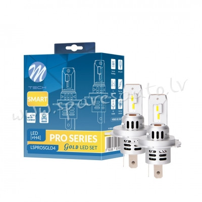 LSPROSGLD4 - H4 LED SET M-TECH PRO SMART GOLD SERIES H4 - Spuldzite Led - UNSORTED LED SET Рига - изображение 1