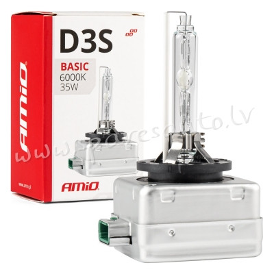 2948 - D3S AMIO Xenon bulb D3S 35W 6000K BASIC - Ksenona Spuldzite D Sērija - UNSORTED XENON BULBS Rīga - foto 1
