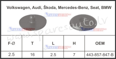 146 - VW, Audi, Skoda, Mercedes - Benz, Seat, BMW - Plastmasas Turētāji - UNSORTED PLASTMASAS TURĒTĀ Рига - изображение 1