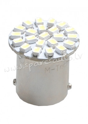 L051W - 051W_BA15S M-TECH M-TECH LED L051W - G18 BA15s 22xSMD3020 White - Gaismas Diožu - UNSORTED L Рига - изображение 1
