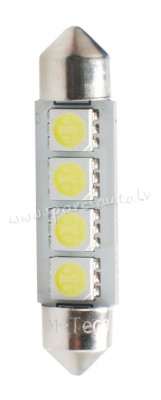 L311W - LED L311W - C5W 41mm 4xSMD5050 CANBUS White - Gaismas Diožu - UNSORTED LED BULBS Rīga - foto 1