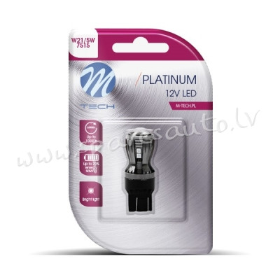 LB823R-01B - Blister 1x Diode LED L823R - T20 Double Beam 14x2835SMD CANBUS Red 12-24V - Gaismas Dio Рига - изображение 1