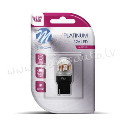 LB828R-01B - Blister 1x Diode LED L828R - T20 Single Beam 15x2835SMD CANBUS Red 12-24V - Gaismas Dio Рига - изображение 1