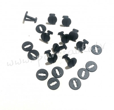 T1387(10) - set (ring and pin) - Plastmasas Turētāji - UNSORTED PLASTMASAS TURĒTĀJS Rīga - foto 1