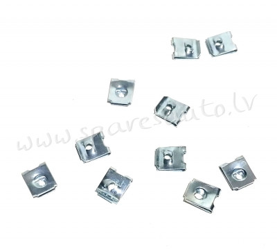 T388(10) - a - 15mm, b - 12mm, c - 3mm, d - 5,2mm 10pc - Plastmasas Turētāji - UNSORTED PLASTMASAS T Rīga - foto 1