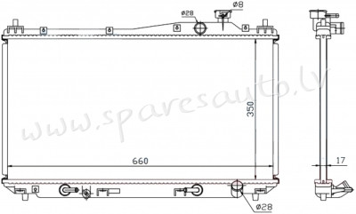 RA68115Q - 'OEM: 19010-PLC-901' 1.4L, 1.6L, 1.7L, MT, Koyorad - Radiators - HONDA CIVIC (2001-2005) Rīga - foto 1