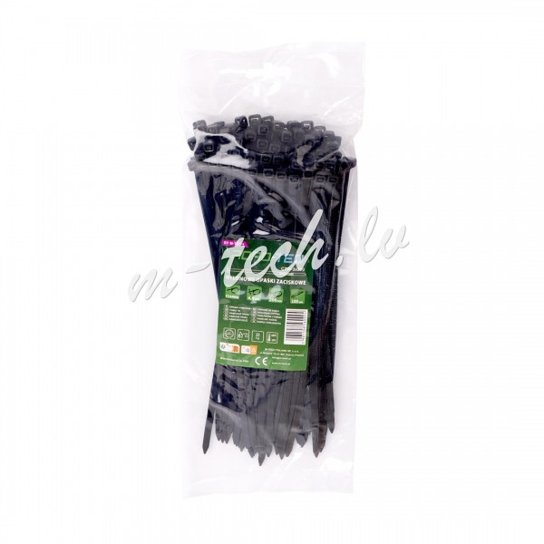 CTB-5X200 - ROAD-TEQ Nylon Cable Ties. size: 4.8x200mm. 100 pcs. black. Rīga - foto 1