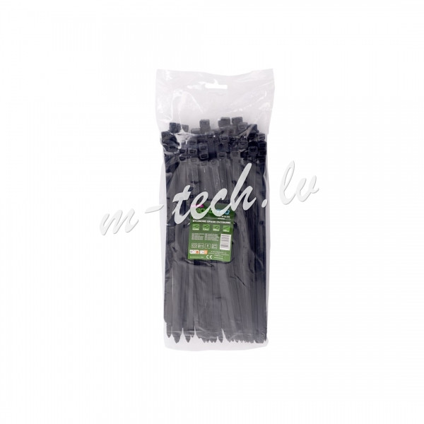 CTB-8X300 - ROAD-TEQ Nylon Cable Ties. size: 7.6x300mm. 100 pcs. black. Рига - изображение 1