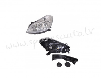 ZRN1156L - 'OEM: 7701061071' TYC, (05-09), with motor for headlamp levelling, mechanical, Chrome, H7 Rīga - foto 1