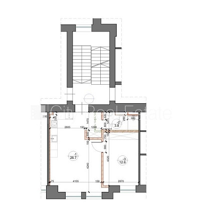 Fasādes māja, renovēta māja, slēgts pagalms, ieeja no ielas un pagalma, ir lifts, kāpņu Rīga - foto 16
