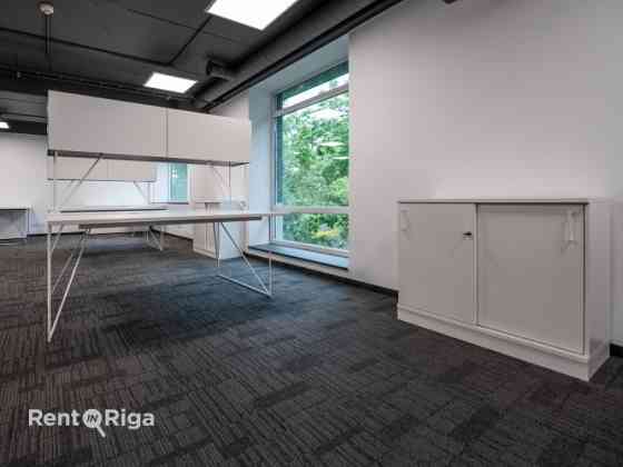 Furnished open-plan office in a newly built office building in the Quiet Centre.  The space features Rīga