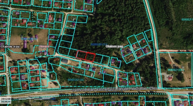 Tiek pārdoti 2 zemesgabali meža ielokā.  Nr 195, 678 m2 - 9500 EUR Nr 196, 721 m2 - 10100 EUR Olaine - foto 9