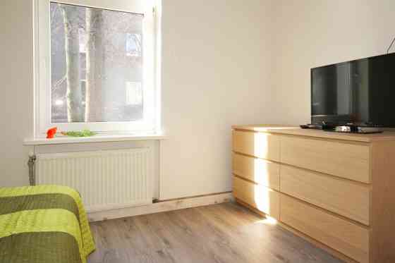 Furnished two rooms apartment on the Aleksandra Caka street, opposite the Center sports quarter.  Ad Rīga