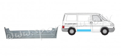 PVW88009A -  floor, loading doors, side doors - Durvju Dzelzis - VW TRANSPORTER T4 (1990-2003) Rīga - foto 1