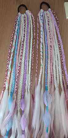 Bizītes uz Matu Gumijas/Braids on Hair Band/Косички на Резинке Rīga