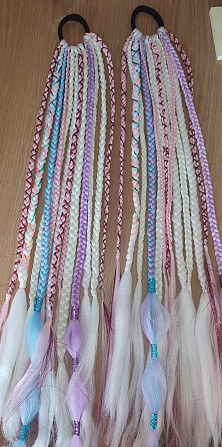 Bizītes uz Matu Gumijas/Braids on Hair Band/Косички на Резинке Rīga - foto 4