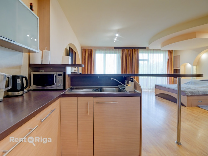 Pārdod modernu 1-istabas studijas tipa dzīvokli ar terasi Pļavniekos!  Meklē ērtu, pilnībā Rīga - foto 15