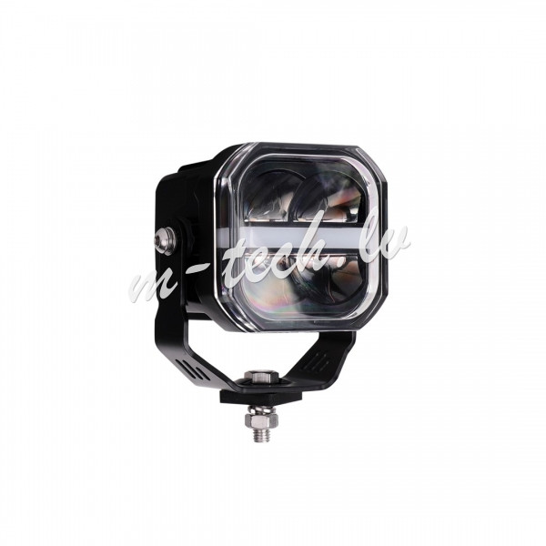 WLO114 - M-TECH Premium Work Light - Square 3" 40W 12-48V. R10. Spot Рига - изображение 1