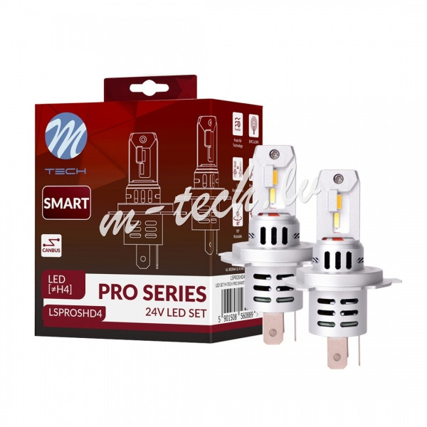 LSPROSHD4 - LED SET M-TECH PRO SMART SERIES H4 24V Рига - изображение 1