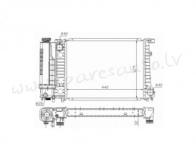 RA60735Q - 'OEM: 1712996' MT, EDA Cooling - Radiators - BMW 5  E34 (1987-1996) Рига - изображение 1