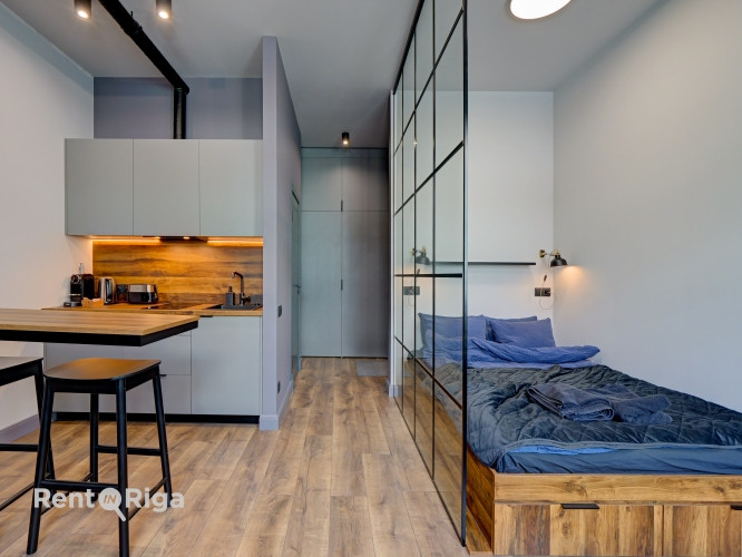 Investīciju iespēja Rīgas centrā  pilnībā aprīkots studio tipa dzīvoklis ar aktīvām Rīga - foto 1