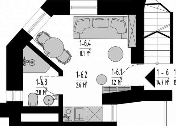Премиум-класс студия в историческом центре Риги  ул. Baznīcas 5, дом Шефеля. Rīga