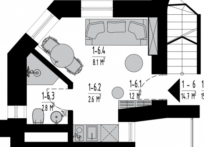 Премиум-класс студия в историческом центре Риги  ул. Baznīcas 5, дом Шефеля. Рига - изображение 2