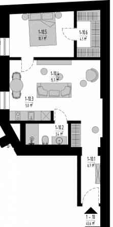 Премиум-класс 2-комнатная квартира в историческом центре Риги  ул. Baznīcas 5, дом Rīga
