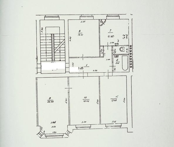 Pārdod 4 istabu dzīvokli Rīgas centrā!  Telpas ir apvītas ar gaismu un vērību, ar augstiem Rīga - foto 8