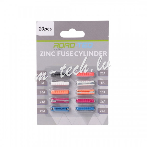 PFS002 - ZINC FUSE GBC. BLISTER CARD PACKING 10 PCS (5A. 8A x2. 10A x2. 16A x2. 20A. 25A x2) Рига - изображение 1