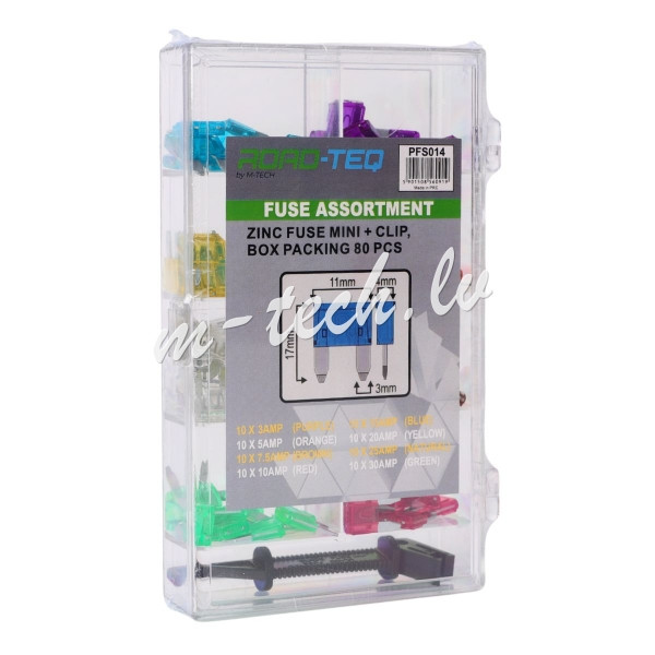 PFS014 - ZINC FUSE MINI + CLIP. BOX PACKING 80 PCS Rīga - foto 1