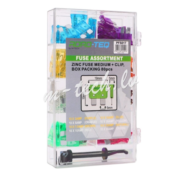 PFS017 - ZINC FUSE MEDIUM + CLIP. BOX PACKING 80pcs Rīga - foto 1