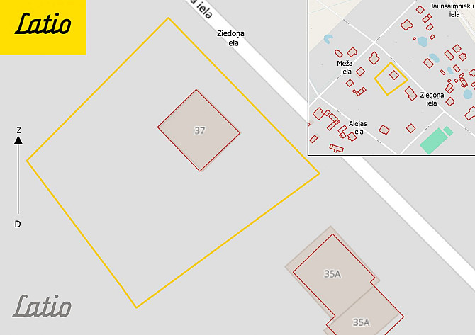 Ziedoņa iela 37, Kuldīga  ideāls zemesgabals privātmājas būvniecībai!
1310 m plašs īpašums klusā un  Кулдига и Кулдигский край - изображение 1