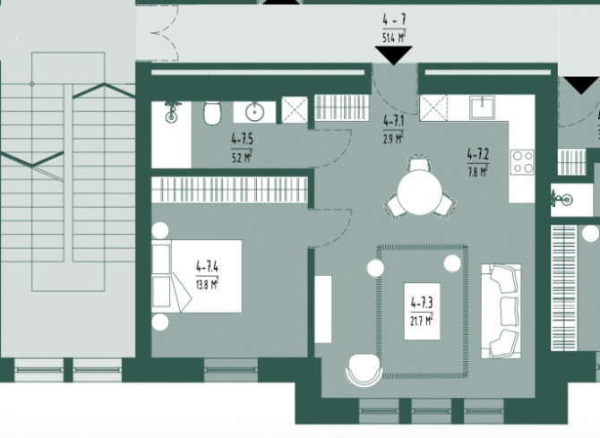 Премиум-класс 2-комнатная квартира в историческом центре Риги  ул. Baznīcas 5, дом Рига - изображение 3
