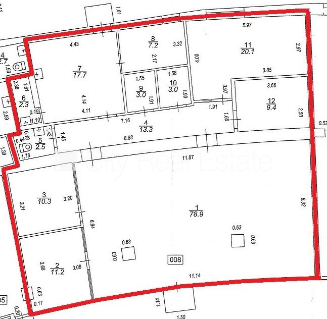 Фасадный дом, плата за обслуживание одного квадратного метра в  месяц 1.6 EUR, вход с Рига - изображение 13