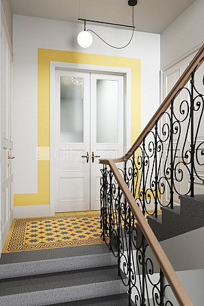 Fasādes māja, renovēta māja, uzstādīti saules enerģijas paneļi, slēgts pagalms, iespēja Rīga - foto 16