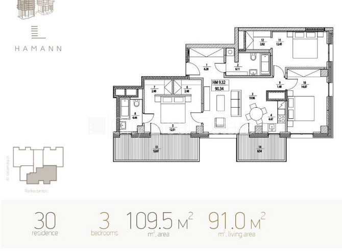 Проект - Philosophers Residence (Пхилосопхерс Ресиденце), благоустроенный озеленённый двор, Рига - изображение 11