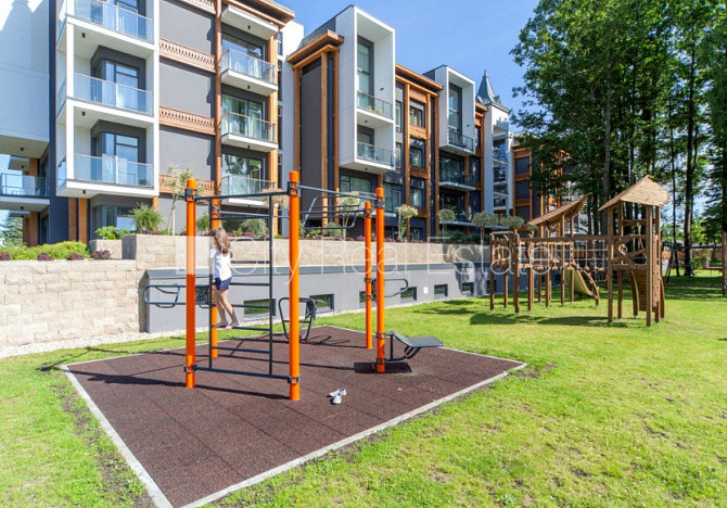 Jaunceltne, labiekārtota apzaļumota teritorija, pazemes autostāvvieta, ir lifts, terase, gaisa Jūrmala - foto 11