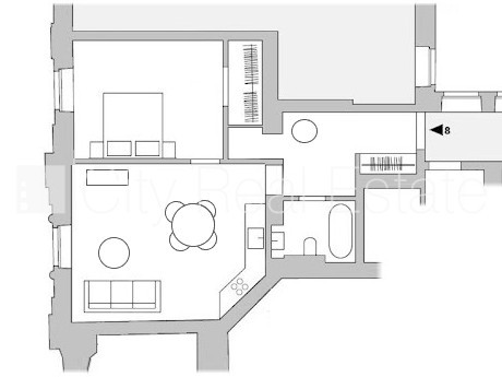 Фасадный дом, реновированный дом, закрытый двор, вход с улицы и со двора, лифт, Рига - изображение 20