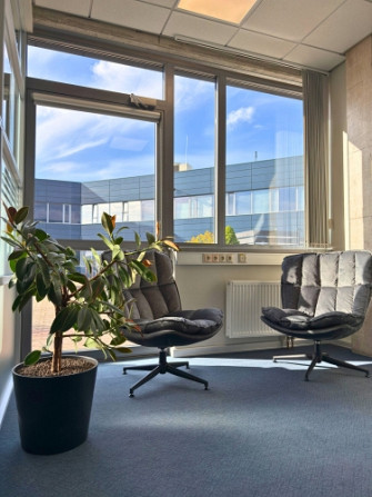 Biroja telpas ar bonusu - tiešo izeju uz terasi!  Jauns birojs mūsdienīgā biroju ēkā. Telpas Rīga - foto 5