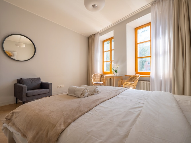 Stilīgs un moderns dzīvoklis Rīgas centrā.  Piedāvājumā ir elegants dzīvoklis ar unikālu Rīga - foto 3