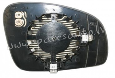 SSDM1008BLE - 'OEM: 5J0857521M' DPA, heated, chromed glass, ASPHERICAL - Spoguļa Stikls Ar Pamatni - Rīga - foto 1