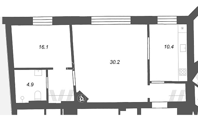 Проект - Raņķa dambis 31, реновированный дом, место для машины, возможность аренды Рига - изображение 16