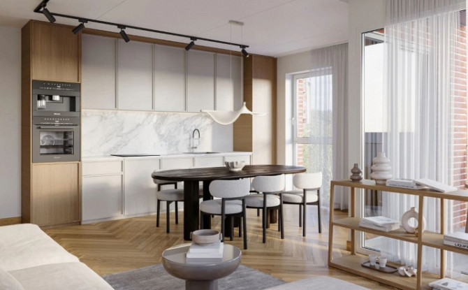 Mūsdienīgs un līdz detaļām pārdomāts 2-istabu dzīvoklis Vītolu ielā 2  vieta kur daba un Rīga - foto 3