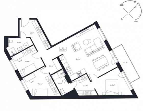 Miera iela 75 находится в одном из самых уютных районов Риги, предлагая лучшее из двух Rīga