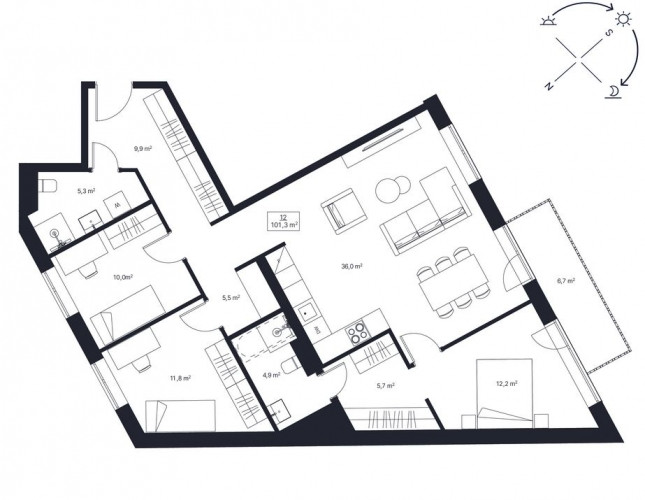 Miera iela 75 atrodas vienā no Rīgas mājīgākajiem rajoniem, piedāvājot labāko no abām Rīga - foto 2