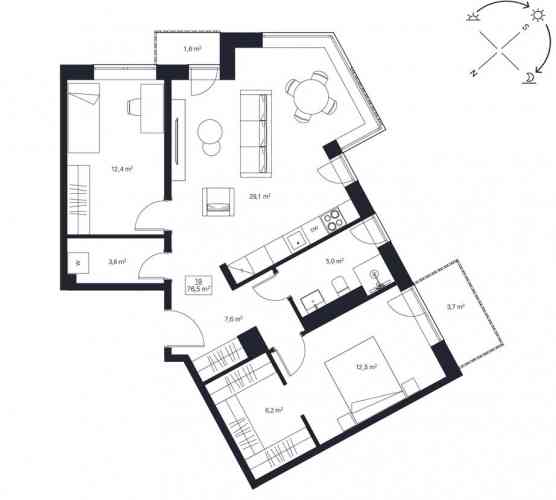 Miera iela 75 находится в одном из самых уютных районов Риги, предлагая лучшее из двух Rīga